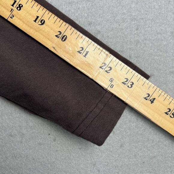 Bryan Walker Brown Cotton Blend Long‎ Sleeve Round Neck Pullover Shirt Women’s L - Picture 13 of 16